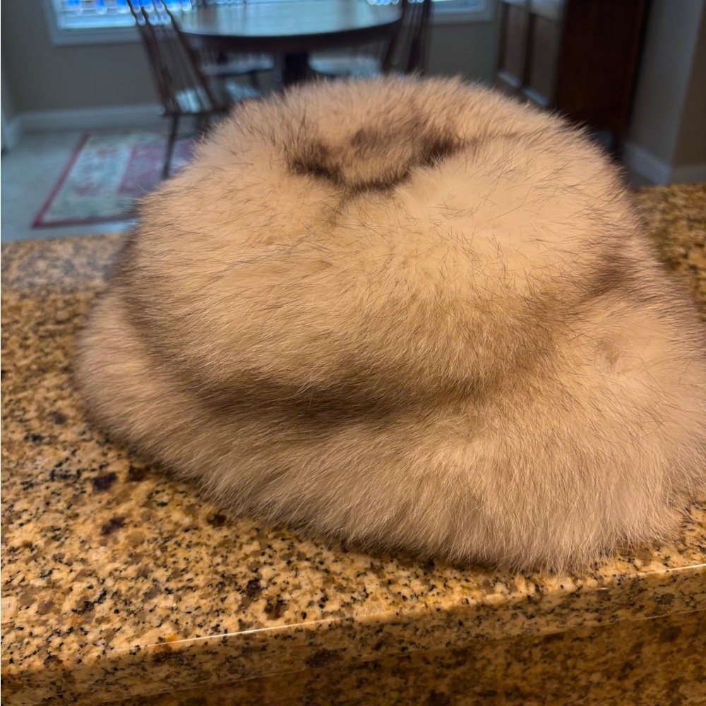 Elegant Tan Fur Hat